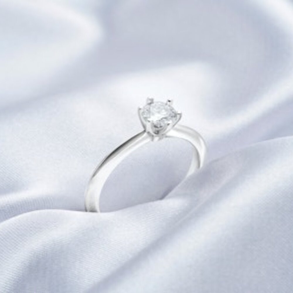 Francis Claire Silla Moissanite Ring - 0.42 Carat DEF - Size 8 - Picture 10 of 10